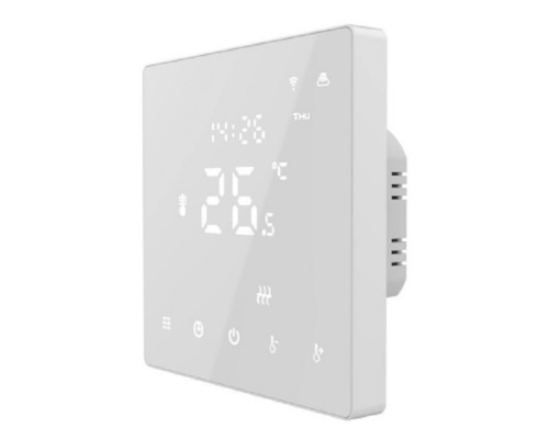 Терморегулятор сенсорный Warmlife TT02/HT18H1S по WiFi датчик воздуха 3,6кВт 16А белый картинка